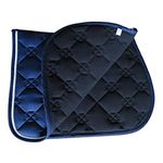 SM SunniMix Quilted English Saddle Pad for Horse Riding, Blue