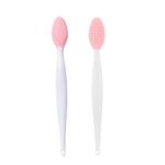 vietnam Lip Exfoliating Brush, Lip Brush Tool, Double-Sided Silicone Brush, Lip Exfoliator Brush for Dry Lips, Lip Scrub Brush, Lip Scrubber (Pack Of 2)