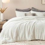 Bedsure Fluffy Comforter Set Queen 