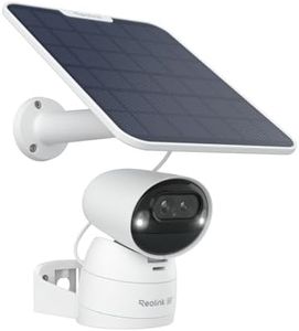 Reolink 4K 360° Pan&Tilt Camera Surveillance WiFi 2.4/5 Ghz, Camera Solaire avec Détection Personne/Véhicule/Animal, Suivi Automatique, Vision Nocturne en Couleur, Argus Track Solar Panel