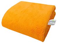 SOFTSPUN Microfiber Gym & Sports Towels for Men & Women 1 pcs Orange 340 GSM 60X120cms Fast Drying Super Absorbent Lightweight & UltraCompact Sweat Towels for Working Out Camping Hiking Travel.