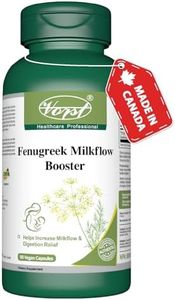 VORST Fenugreek Milkflow Booster 1000mg (500mg Per Capsule) 90 Vegan Capsules | Lactation Supplement for Increased Breast Milk Supply Suitable To Use As Breastfeeding Vitamins | Includes 6mg Sweet Fennel Extract |1 Bottle (1 Bottle)