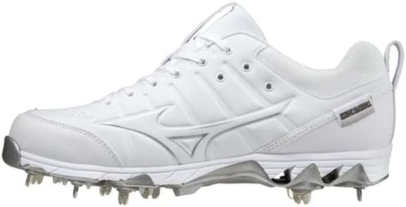 Mizuno Men's 9-Spike Ambition 2 Baseball Shoe, White, 12