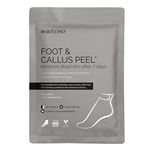 BEAUTYPRO FOOT & CALLUS PEEL With 16 Natural Plant Botanicals | Vegan Foot Peel Mask for Baby Soft Feet | Cracked Heel Repair | Exfoliating Socks | Foot Mask Peel |