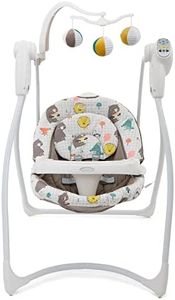 Graco 1L998BTLEU Lovin’ Hug, Sdraietta per bambini, presa a 6 velocità e sedia portatile alimentata a batteria, con musica rilassante, racconti di orsi - bianco