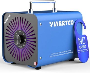 VIARRTCO Ozone Machine Generator 30000mg/h - 6000+ Sq. Ft. for Home, Car - All Metallic Blue