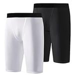 Valcatch 2 Pack Compression Shorts for Boys,Youth Athletic Undershort,Sport Base Layer for Basketball Running Baseball