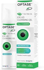 OPTASE TTO Eyelid Cleansing Gel - Tea Tree Eyelid Cleanser for Dry Eye - Preservative Free, Natural Ingredients - Eye Gel For Dry Eyes and Eyelid Irritation - Eyelid Scrub With Pro-Vitamin B5 - 1.7 oz