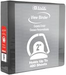 BAZIC Products 3 Ring Binder 2" Vie