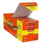 REESE'S Milk Chocolate Snack Size Peanut Butter Cups, Candy Pantry Pack, 13.75 oz (25 Pieces)