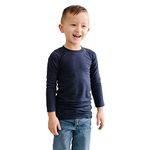 Sensory Basics Long Sleeve Compression Tee - Compression Shirt for Kids & Teens, Navy Blue, XX-Large