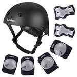 LEDIVO Kids Adjustable Helmet Suitable for Ages 2-9 Years Toddler Boys Girls, Sports Protective Gear Set Knee Elbow Wrist Pads for Bike Bicycle Skateboard Scooter Rollerblading