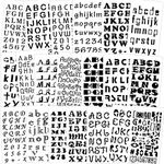 Qpout 20Pack Letter and Number Sten