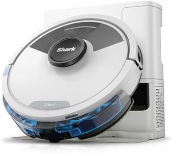 Shark Matrix Plus 2-in-1 Robot Vacuum and Mop with Self-charging Base - Deep-cleans Carpets, Hard Floors and Pet Hair - 3D LiDAR Navigation - Wi-Fi / App - 2 Pads and 2 Brushes incl. - White