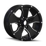 ALLOY RIM/WHEEL TRAILER WHEELSTYPE 14 BLACK/MACHINED FACE 15X6 5-114.3 0MM 83.82MM (PRICE IS PER RIM) CENTER CAP INCLUDED, LUGS & HUB RINGS NOT INCLUDED