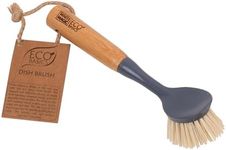 White Magic Eco Basics Dish Brush - Natural Bamboo Handle, Eco-Friendly Cleaning Tool for Kitchen, Non-Scratch, Durable Bristles, Sustainable Household Cleaning