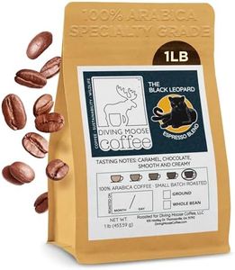 Diving Moose Coffee - The Black Leopard Espresso Blend Dark Roast (16oz / 1 LB) - Specialty Grade Small-Batch Roasted to Order Smooth Not Bitter