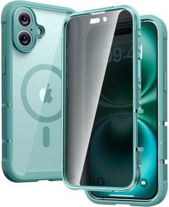 Diaclara Magnetic Designed for iPhone 16 Plus Case 6.7" Full Body Bumper, [Compatible with MagSafe] Military Drop Proof Cover with Built-in Privacy Screen Protector