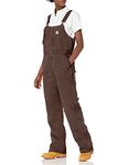 Carhartt Women's Weathered Duck Wildwood Bib Overalls, Dark Brown, M