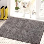 PURRUGS Dirt Trapper Door Mat 60 x 90 cm, Non-Slip Machine Washable Entrance Rug, Dog Door Mat, Super Absorbent Welcome Mat for Front Door, Back Door, Entry, Muddy Wet Shoes and Paws