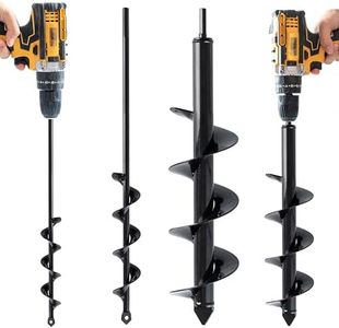 VASGOR 3.5"x16"Auger Drill Bit for Planting - Easy Planter Garden Auger - Bulb & Bedding Plant Augers - Posthole Digger for 3/8” Hex Drive Drill