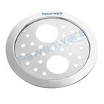 PAWANWARE Round Stainless Steel Bathroom Jali/Trap Floor Drain With Double Hole Locking Grating, 11 Cm, 13 Cm