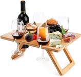 Youeon Portable Wine Picnic Table w