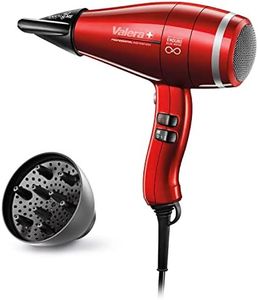 Valera - Swiss Power4Ever Eq Secador De Pelo Iónico Profesional – Resistente, Potente, Motor Digital, Sistema Sanify Para Purificación Aire, Optimización Inteligente Flujo De Aire, 2400 Watt, Rojo