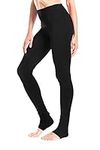 Yogipace Women's 34" Inseam High Rise Goddess Extra Long Leggings Yoga Over The Heel Legging Black Size M