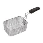 French Fries Basket Tortilla Fry Basket Rectangular French Fries Basket Stainless Steel Fry Basket Encrypted Fries Frying Frame for Snack Bars, Hotels, Restaurants Deep Fry Basket Square Fry Basket