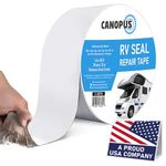 Canopus Heavy Duty RV Sealant Tape Extra Strong, White Butyl Tape, 5 cm x 15 m, Caravan Tape, RV Seal Tape for RV Punctures, Motorhome, Caravan Sealant Tape