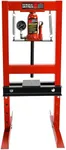 6 Ton Hydraulic Shop Press, Heavy Duty H-Frame Carbon Steel Body Garage Floor Adjustable Shop Press with Visible Pressure Gauge, Working Height 2.2" to 9.4" red