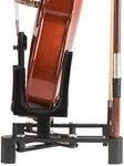 Violin Stand Musical Instrument Stand with Bow Holder for Violin,Portable and Foldable (Black)