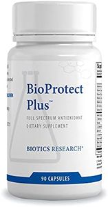 Biotics Research BioProtect Plus Protects Body from Oxidative Damage, Supports Overall Health, Immune Health, Cardiovascular Health. Glutathione, CoQ10, Taurine, SOD, Catalase 90 Capsules