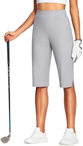 ISEEGZ Capri Pants for Women 15" Silver Grey