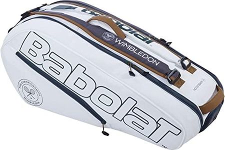 Babolat Pure Racquet Holder x6 Wimbledon Tennis Bag (White/Grey)