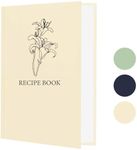 Perfect Blank Recipe book - Write In Your Own Recipes,Organize Your Recipes- Waterproof Cover and 186 Blank Pages Recipe Notebook (oat)