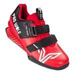 PRO WOLF Mens|Prx900 Weightlifting And Powerlifting Premium Shoes Squat Crossfit Shoe (Red, 12)