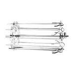 Verve Jelly BBQ Steel Metal Roaster Rotisserie Skewers Needle Cage Oven Kebab Maker Grill