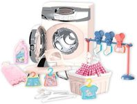 JYGOG New Play Kids Washing Machine with Music Light and Accessories Pretend Playset for Kids (Multi)