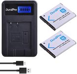 DuraPro 2Pcs NP-BN1 Battery + LCD U