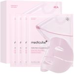 medicube Salmon DNA PDRN pink collagen jelly gel mask | overnight face mask for glass glow skin- elasticity, hydrating, firming and moisturising | korean skincare, 28g, 4ea