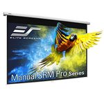 Elite Screens Manual SRM Pro 120-Inch Diag. 16:9, Slow Retract Pull Down Projection Manual Projector Screen,