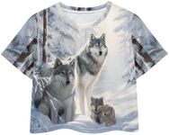 Showudesigns Wolf Girls Tshirts Cro