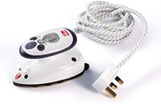 PRYM_611916-1 Steam Iron Mini with UK Plug, White, 19 x 17 x .95 cm