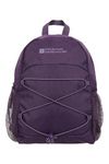 Mountain Warehouse Walklet 6L Rucksack - Reflective Details Casual Daypacks, Bottle Pockets Backpack, Bungee Cords Bag, Shoulder Straps - Best for Picnics, Outdoors Dark Purple