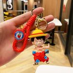 GRACIOUS MART Silicone Keychains Are Small, Decorative Items Character Cartoon Keychains And Keyrings Set For School Bags, Bike, Car Birthday Gifts (Tribal Karate, Tribal Karate,Multicolor)