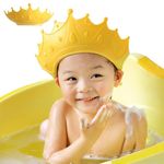 OLAFUR® Baby Shower Cap, Shower Cap for Kids 0-9 Years, Adjustable Silicone Crown with Eye & Ear Protection, Waterproof Bathing Hat for Washing Hair (pack of 1)