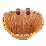 DockMoor Bike Basket - Front Handlebar Wicker Bicycle E-Bike Beach Bike Cruiser Basket with Straps for Adult Women Teens