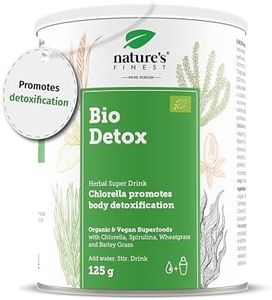 Nature's Finest BIO Detox - Mezcla de Superalimentos, Chlorella y Espirulina, Detox Adelgazante, Rico en Fibra y Proteínas, Apto para Vegetarianos y Veganos